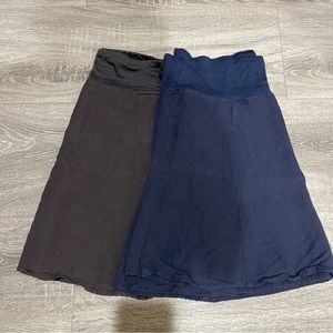 2 Olivia Moon linen skirts size Medium